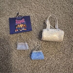 Bratz Accessories lot of 4 handbags - Duffel, Shopping Bag, 2 Glamour Purses HTF
